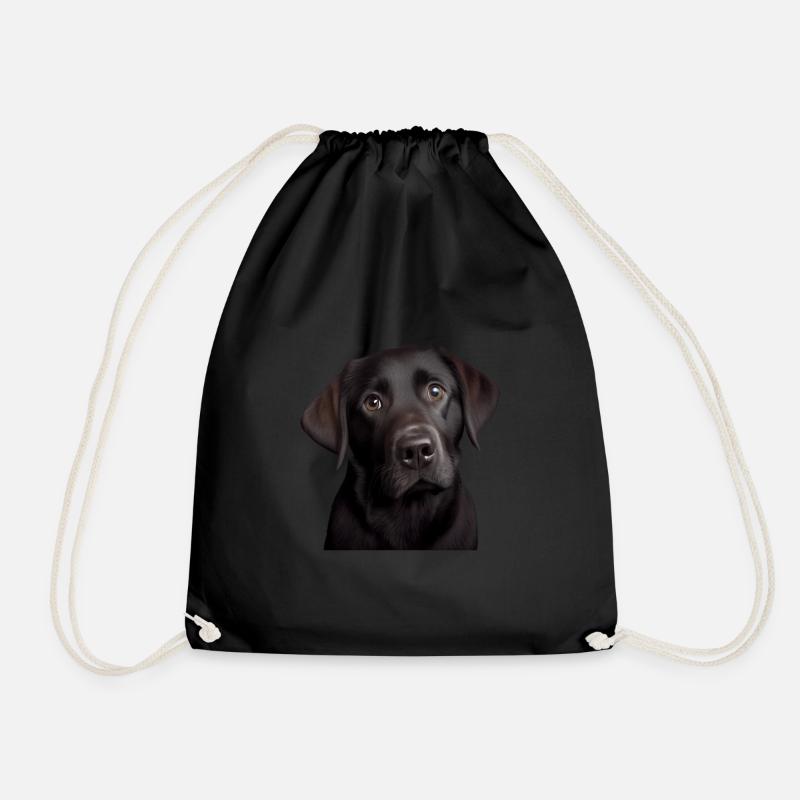 Labrador Retriever, Geschenkidee für Labrador - Turnbeutel - Schwarz