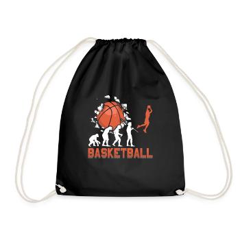 Basketball Evolution From Monkey To Men BBall - Sac de sport léger - noir - Devant