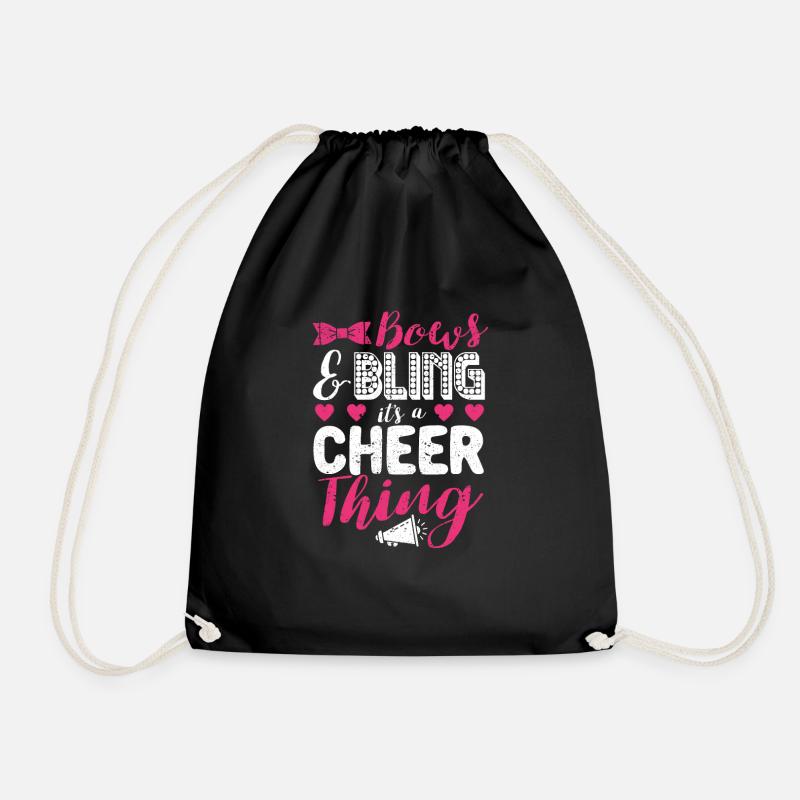 Schleifen & Bling It's A Cheer Thing Cheerleading - Turnbeutel - Schwarz