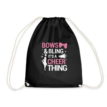 Saluts et bling be a cheer thing funny Cheer - Sac de sport léger - noir - Devant