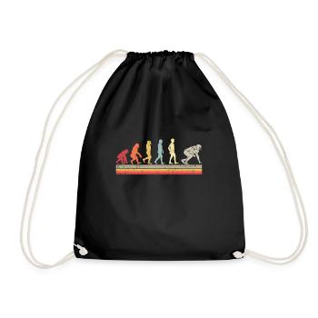 Lineman Football Player Offensive Defensive - Turnbeutel - Schwarz - Vorne