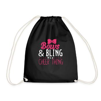 Bows & Bling c’est une pom-pom girl de cheer-thing - Sac de sport léger - noir - Devant