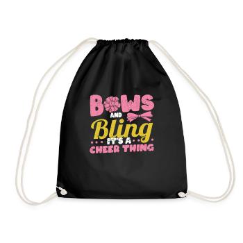 Schleifen & Bling It's A Cheer Thing Cheerleading - Drawstring Bag - black - Front