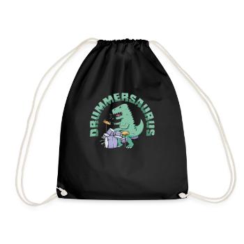 Batterie Batteur Dino Gift - Sac de sport léger - noir - Devant