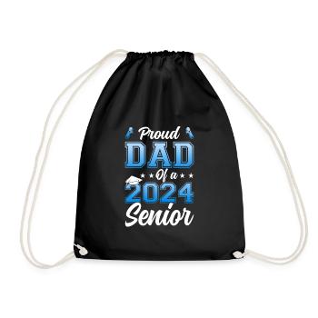Drôle de fier père d’un cadeau de fin d’études - Sac de sport léger - noir - Devant