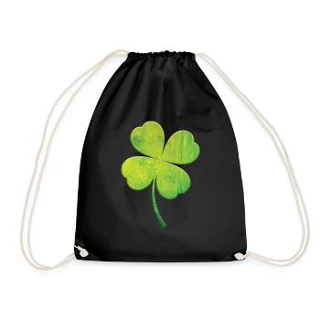 Teinture Trèfle Chance Joyeuse Saint-Patrick - Sac de sport léger - noir - Devant