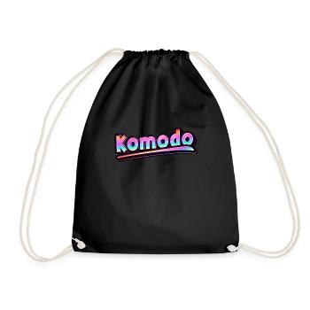Vintage Indonésie Holiday Travel Asia Komodo - Sac de sport léger - noir - Devant