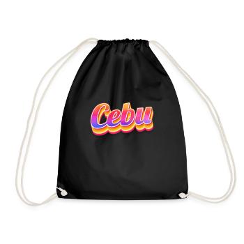 Vintage Philippines Holiday Asia Cebu - Sac de sport léger - noir - Devant