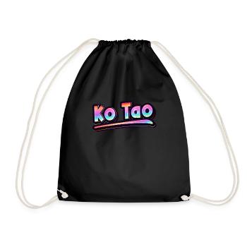 Vintage Thaïlande Vacances Asie Thai Ko Tao - Sac de sport léger - noir - Devant
