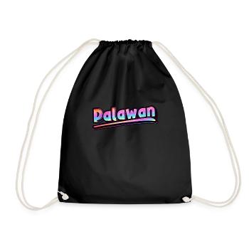 Vintage Philippines Holiday Tour Asia Palawan - Drawstring Bag - black - Front