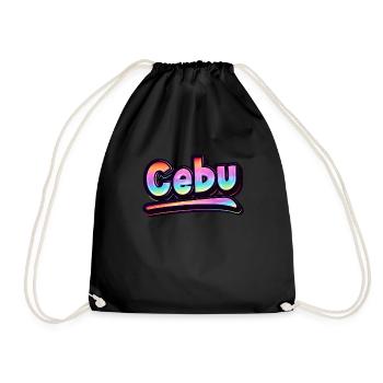 Vintage Philippines Holiday Asia Cebu - Sac de sport léger - noir - Devant