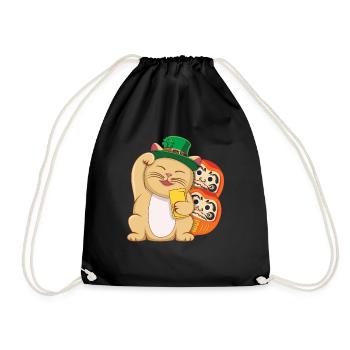 Lucky Luck Cat Happy Saint Patrick Day - Sac de sport léger - noir - Devant