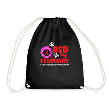 Maladie cardiaque - Sac de sport léger - noir - Devant