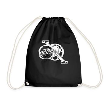 E Bike Bike Electric Mountain Bike MTB - Drawstring Bag - black - Front