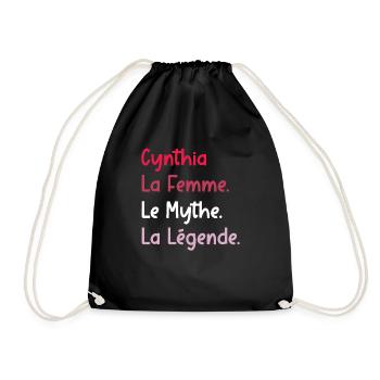 La femme le mythe la légende cynthia - Sac de sport léger - noir - Devant
