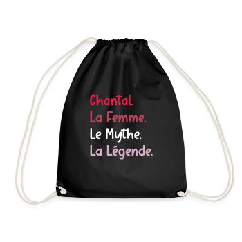 La femme le mythe la légende chantal - Sac de sport léger - noir - Devant