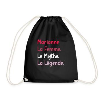 La femme le mythe la légende marianne - Sac de sport léger - noir - Devant