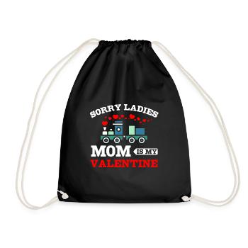 Désolé mesdames maman est ma valentine - Sac de sport léger - noir - Devant