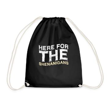 Trèfle ici pour les manigances Saint Patrick - Sac de sport léger - noir - Devant