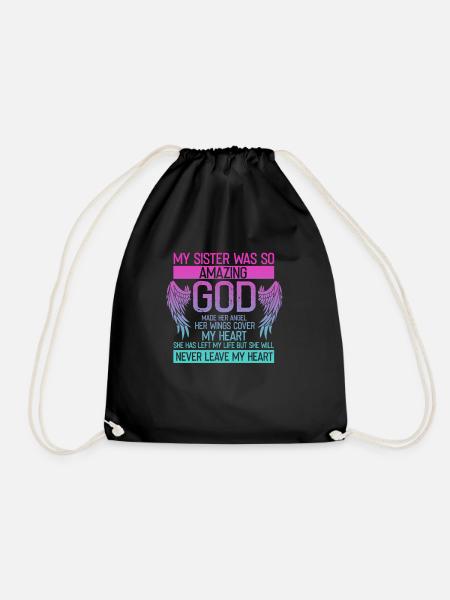 Deuil d’ange bien-aimé inspirant - Sac de sport léger - noir