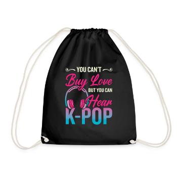 Vous pouvez entendre K-Pop - Sac de sport léger - noir - Devant