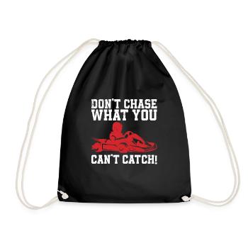 Go karting - Drawstring Bag - black - Front