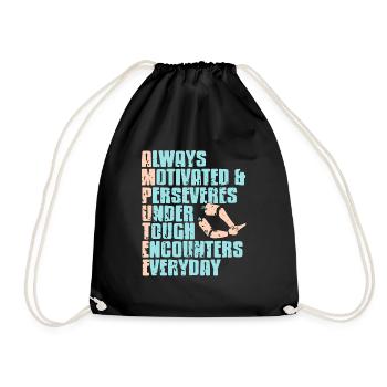 Awesome Meaning Of An AMPUTEE Prosthesis T-Shirt - Turnbeutel - Schwarz - Vorne