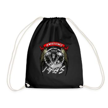 Génial depuis 1985, anniversaire du motard - Sac de sport léger - noir - Devant