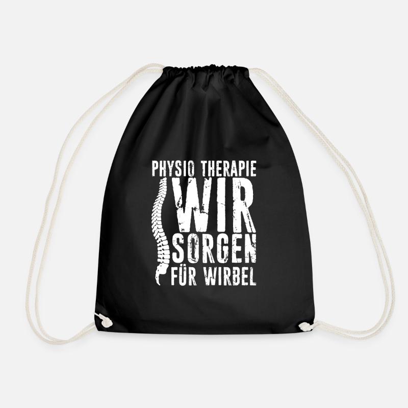 Physiotherapeut Sport Therapeut Spruch Geschenk Ph - Turnbeutel - Schwarz