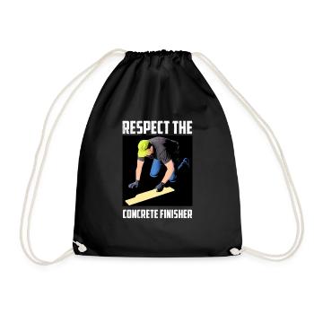 Respect Le Finisher Béton Drôle de Maçonnerie Cool - Sac de sport léger - noir - Devant