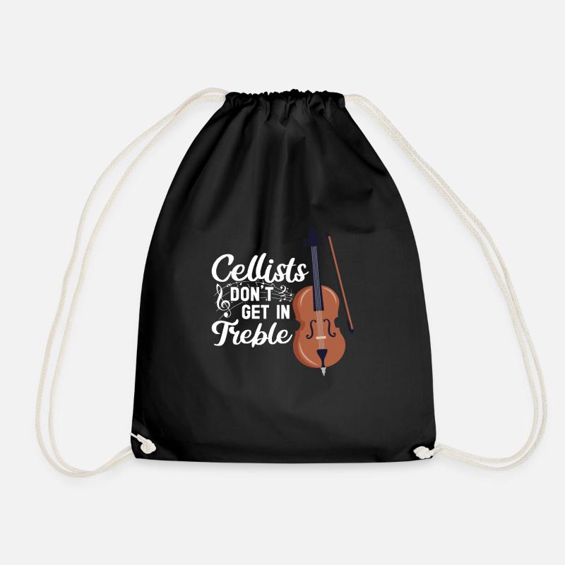 Cello -Musikinstrument - Turnbeutel - Schwarz