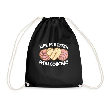 Conchas Pan dulce Latina Espagnol - Sac de sport léger - noir - Devant