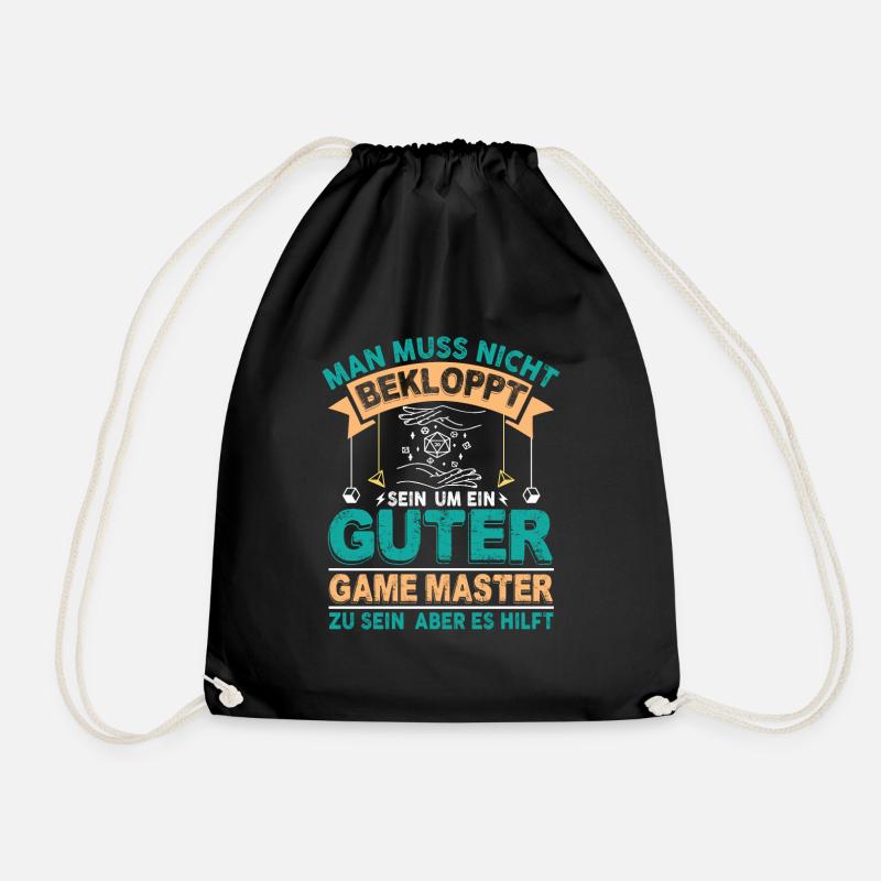 Game Master Spruch Fantasy RPG Brettspiel Pen And - Turnbeutel - Schwarz