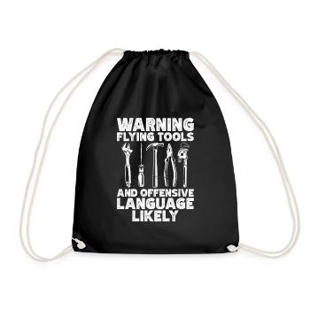 Couvreur - Réparation de toiture - Sac de sport léger - noir - Devant