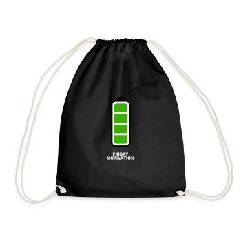 Motivation du vendredi - Sac de sport léger - noir - Devant