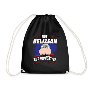 Pas bélizien mais touristique de voyage de soutien - Sac de sport léger - noir - Devant