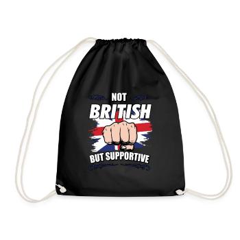 Pas britannique mais soutien Voyageur Anglais - Sac de sport léger - noir - Devant