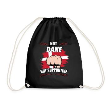 Pas Danois mais Danois de voyage de soutien - Sac de sport léger - noir - Devant
