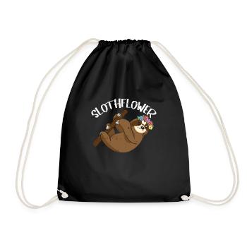 Paresseux de tournesol Paresseux Tournesol - Sac de sport léger - noir - Devant