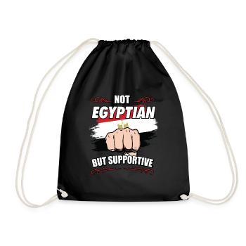Pas égyptien mais touristique de soutien - Sac de sport léger - noir - Devant