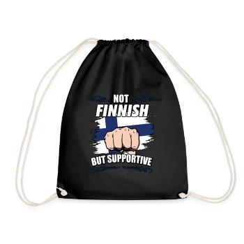 Pas finlandais mais touristique de soutien Finlandais - Sac de sport léger - noir - Devant