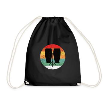 Conga Drum Musician Drumline - Turnbeutel - Schwarz - Vorne