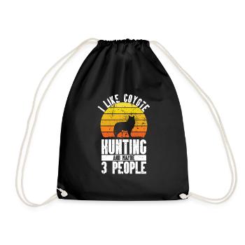 Chasse au coyote - Sac de sport léger - noir - Devant