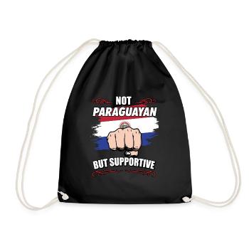 Pas paraguayen mais touristique de voyage de soutien - Sac de sport léger - noir - Devant