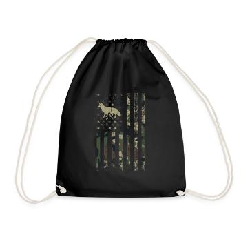Chasse au coyote - Sac de sport léger - noir - Devant