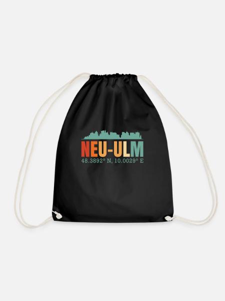 Neu-Ulm - Turnbeutel - Schwarz