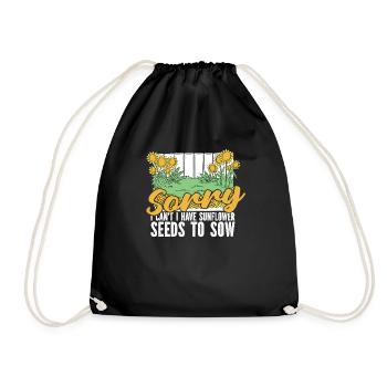 Sunflower Beautiful - Drawstring Bag - black - Front