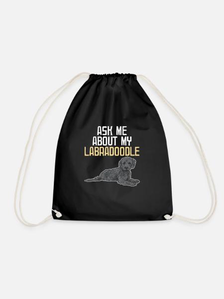 Labradoodle Hund - Turnbeutel - Schwarz
