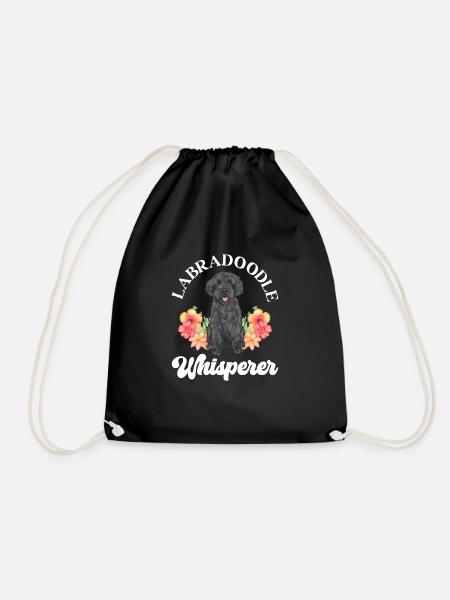 Labradoodle Hund - Turnbeutel - Schwarz