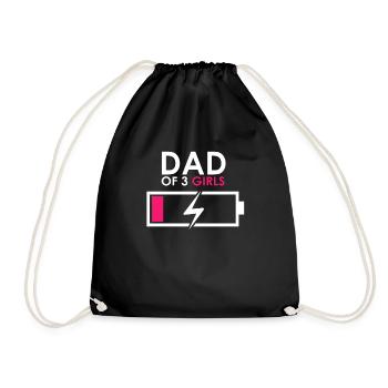 Drôle humoristique Papa fatigué de la moquerie sarcastique en disant - Sac de sport léger - noir - Devant